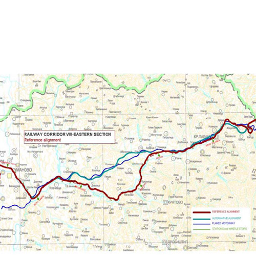Detailed design and tender documentation for the new railway line Kriva Palanka – border with Republic of Bulgaria (Corridor VIII) (North Macedonia)